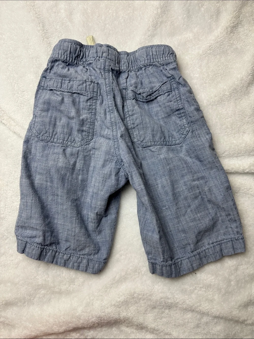 The Children's Place Light Blue Chambray Drawstring Shorts | Boys size 7